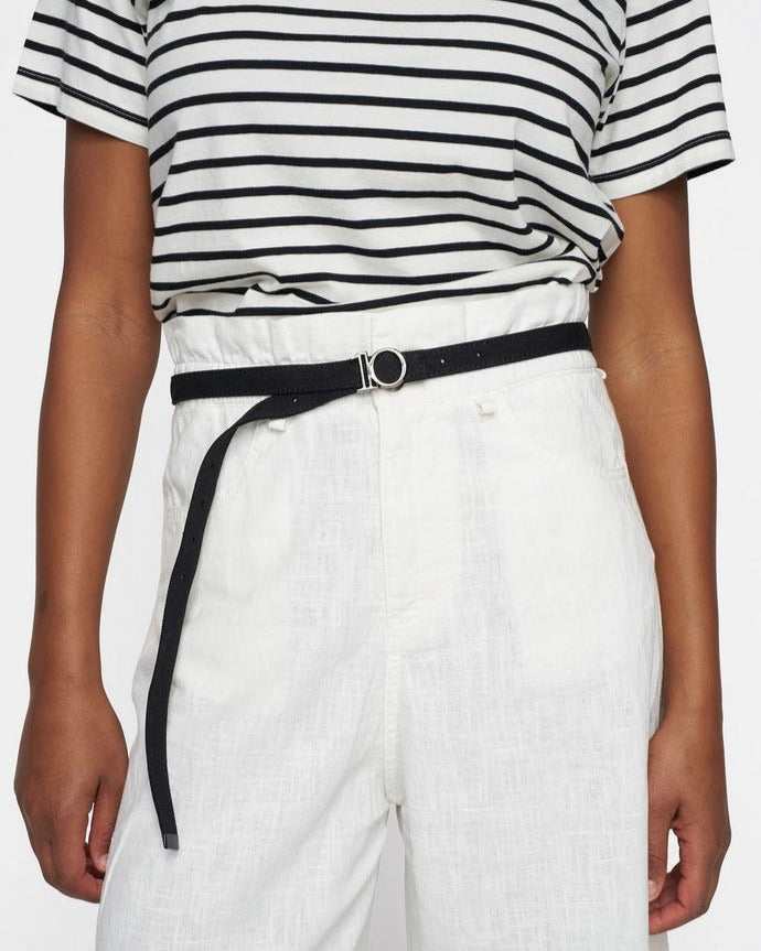 10DAYS Silver Monogram Belt Black