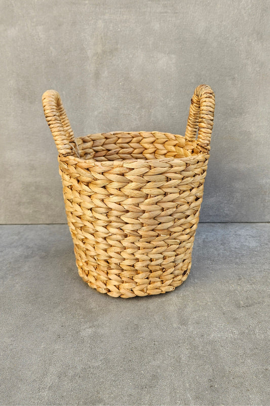 Handmade Henkelkorb by Varios – runde Deko & Aufbewahrung aus Korb