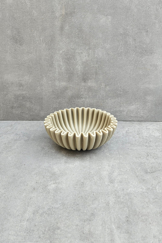 Exklusive kleine Designer Wellen Schale – Bowl Wave in edler Marmoroptik
