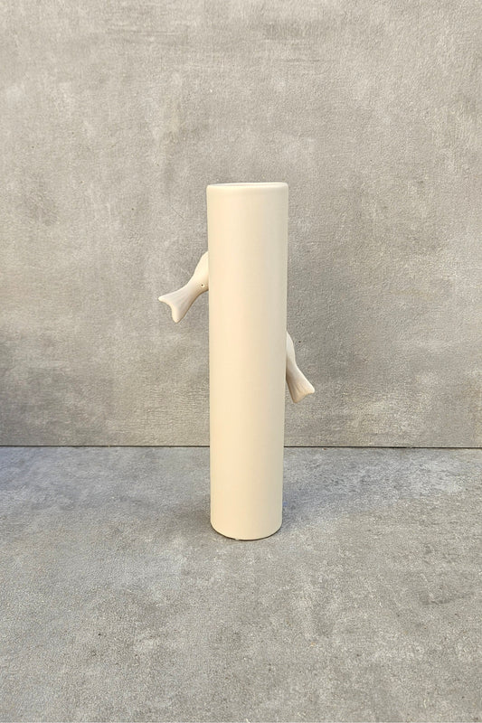 Große Vögelchen-Vase von boi! – stilvolle Keramik-Deko mit Herz