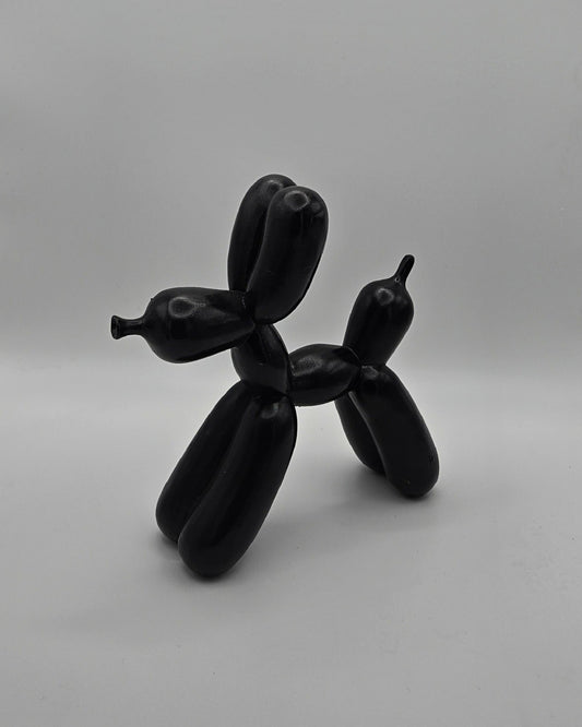 Kleiner schwarzer Balloon Deko-Hund – modernes Deko-Highlight Zuhause