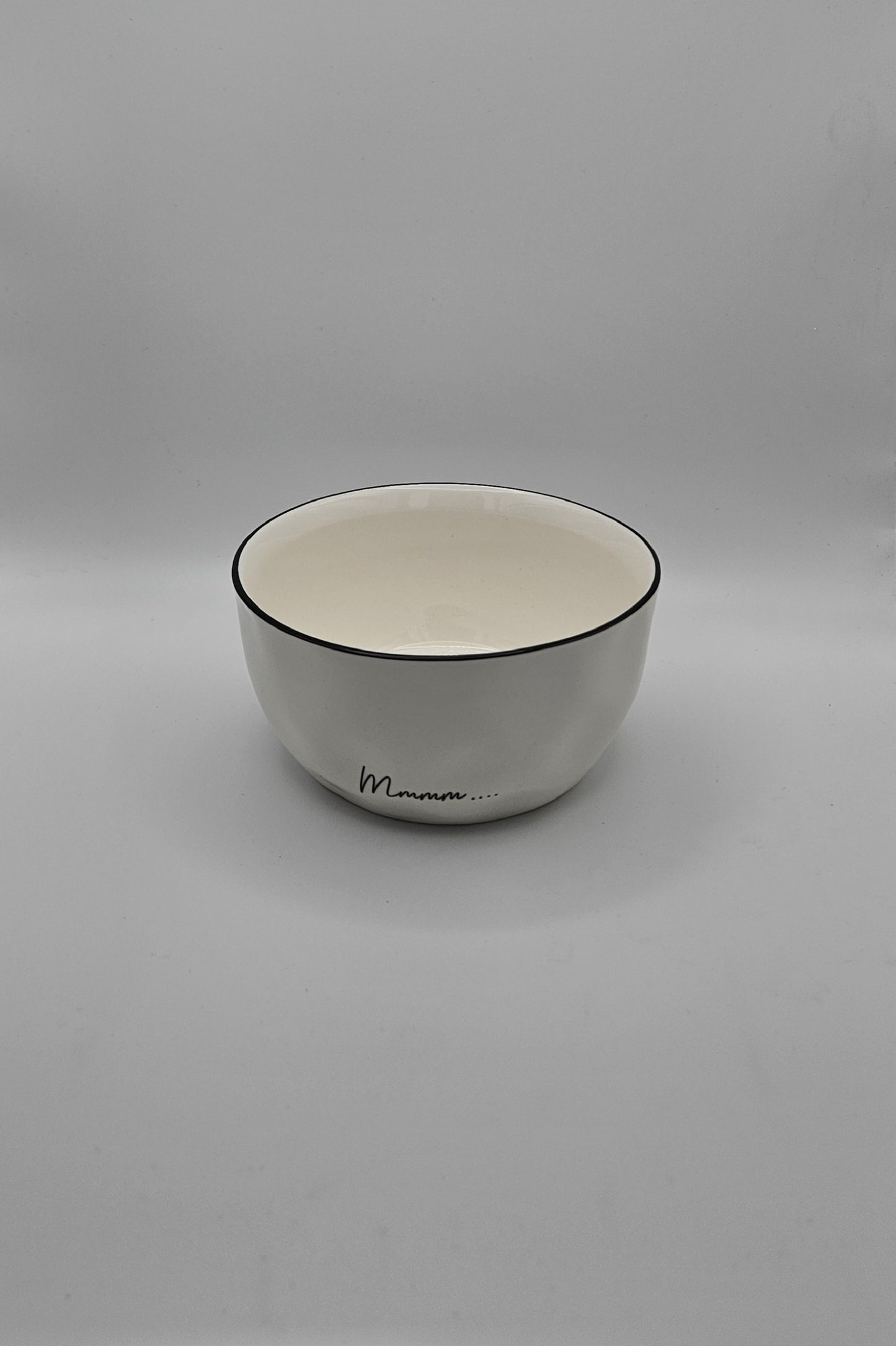 2er Set Bowl Set – Runde Frühstücksbowls aus Keramik weiß glasiert