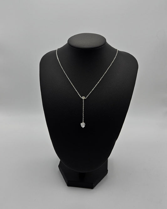 Wunderschöne Herzchen Kette – Versilberte Stainless Steel Modeschmuckkette